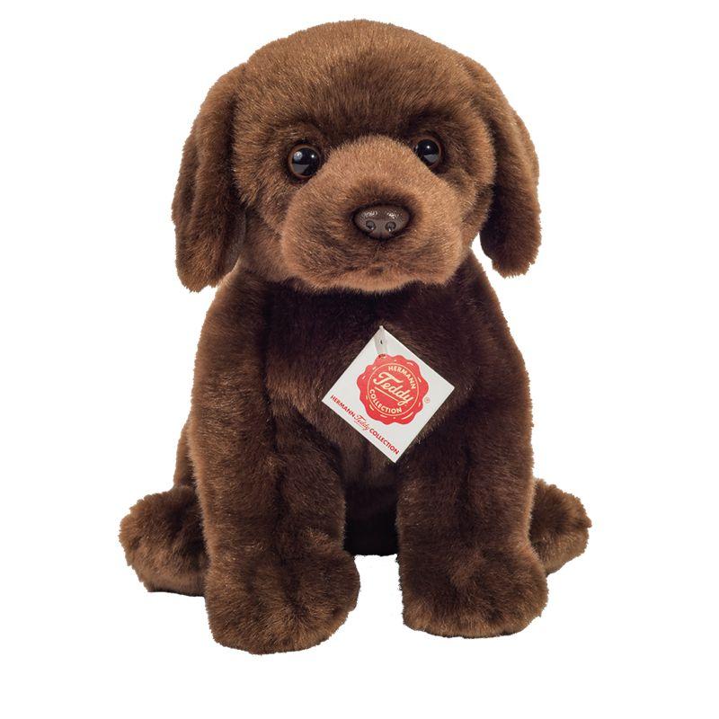 Labrador sitzend dunkelbraun 25 cm