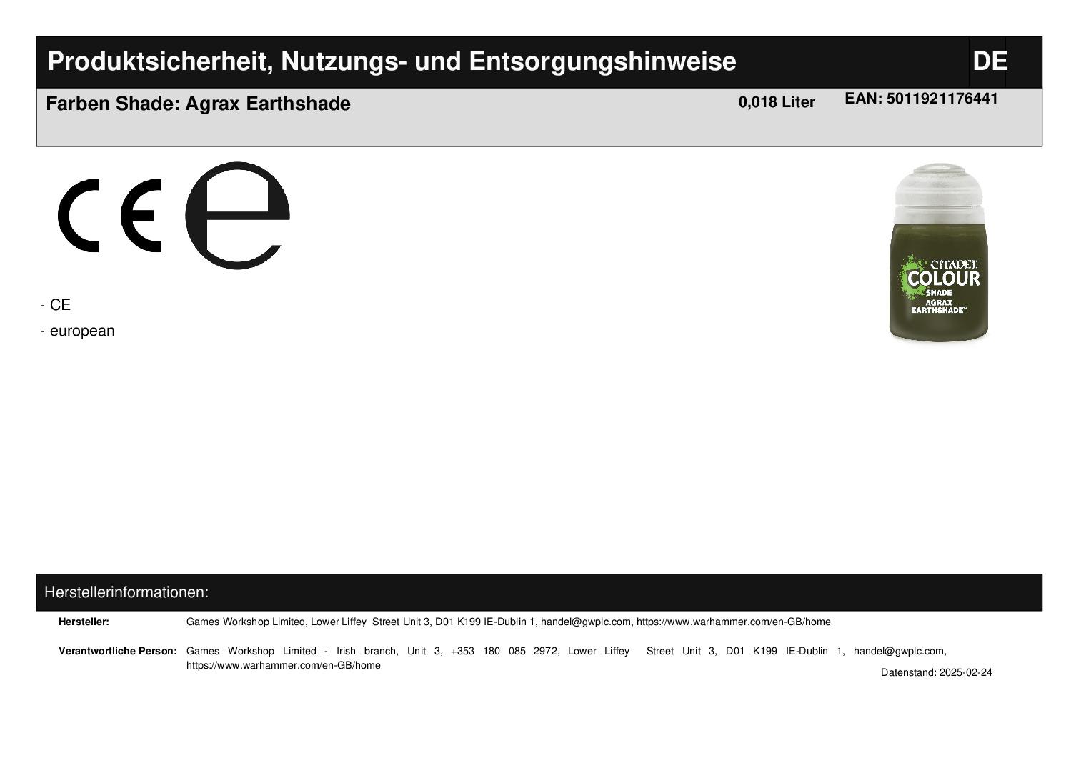 Farben Shade: Agrax Earthshade