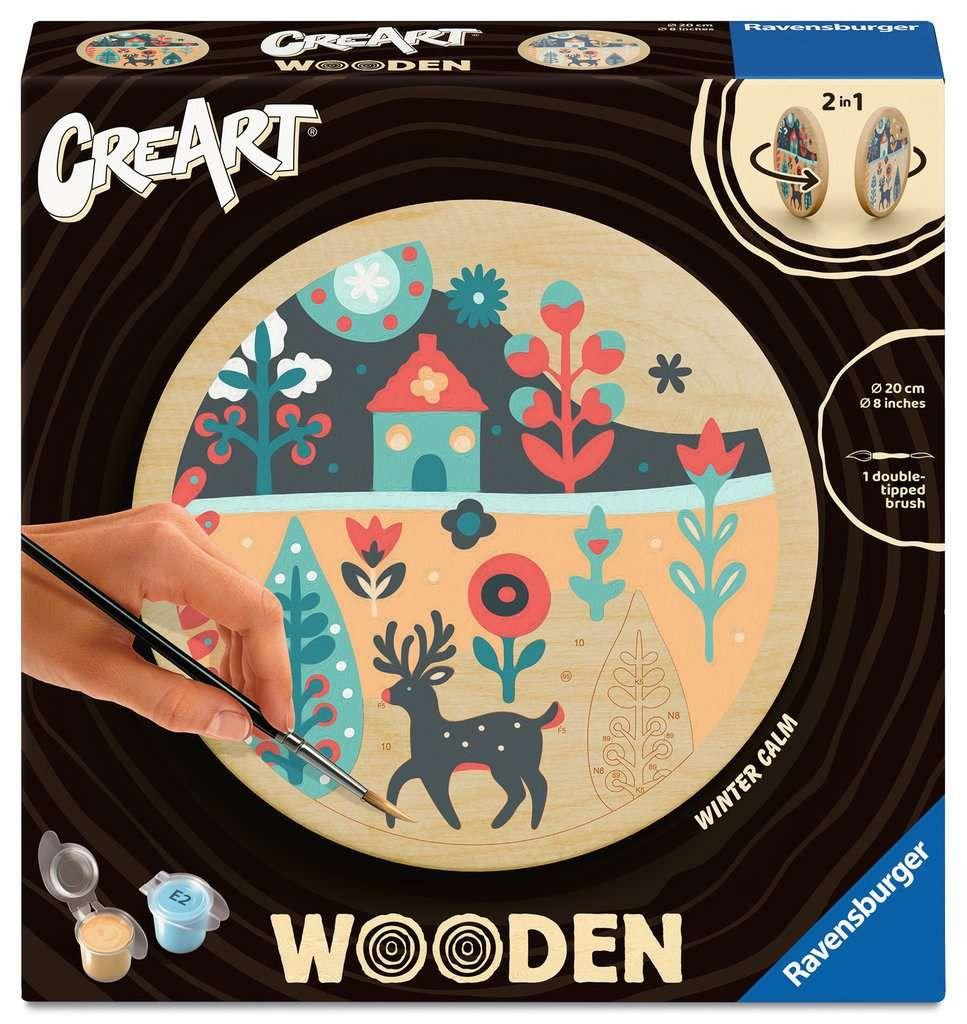 CreArt, Malen nach Zahlen Wooden - Winterruhe