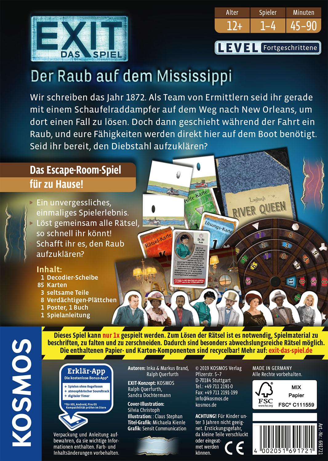 EXIT - Das Spiel: Der Raub auf dem Mississippi EXIT - Das Spiel: Der Raub auf dem Mississippi