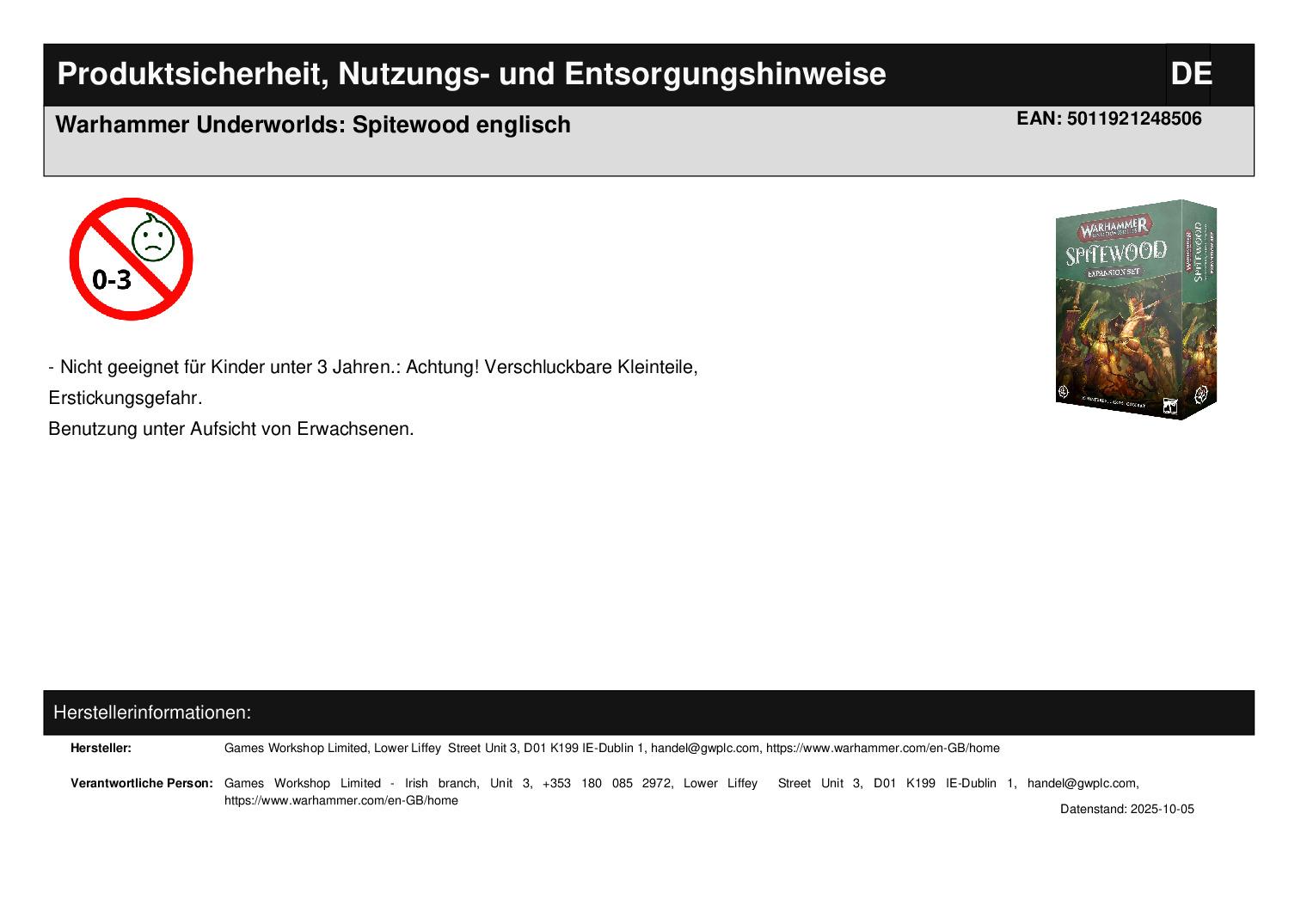 Warhammer Underworlds: Spitewood englisch