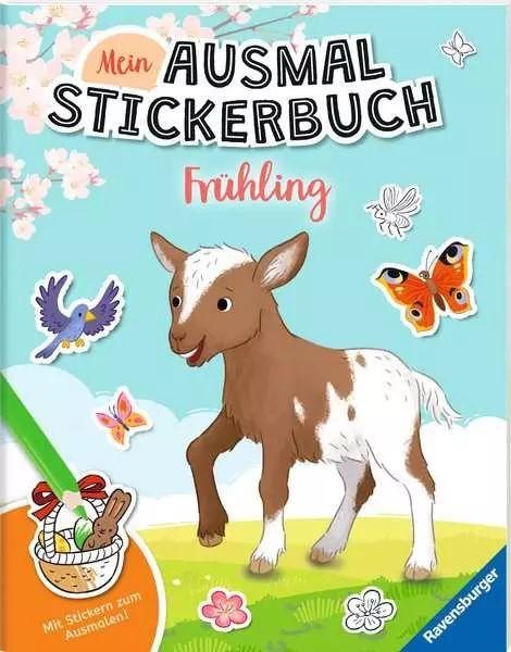 Mein Ausmal-Stickerbuch: Frühling