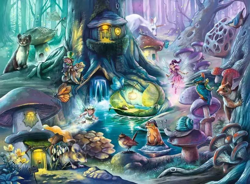 Kinderpuzzle ab 7 Jahren - Zauberhafter Wald - 150 Teile