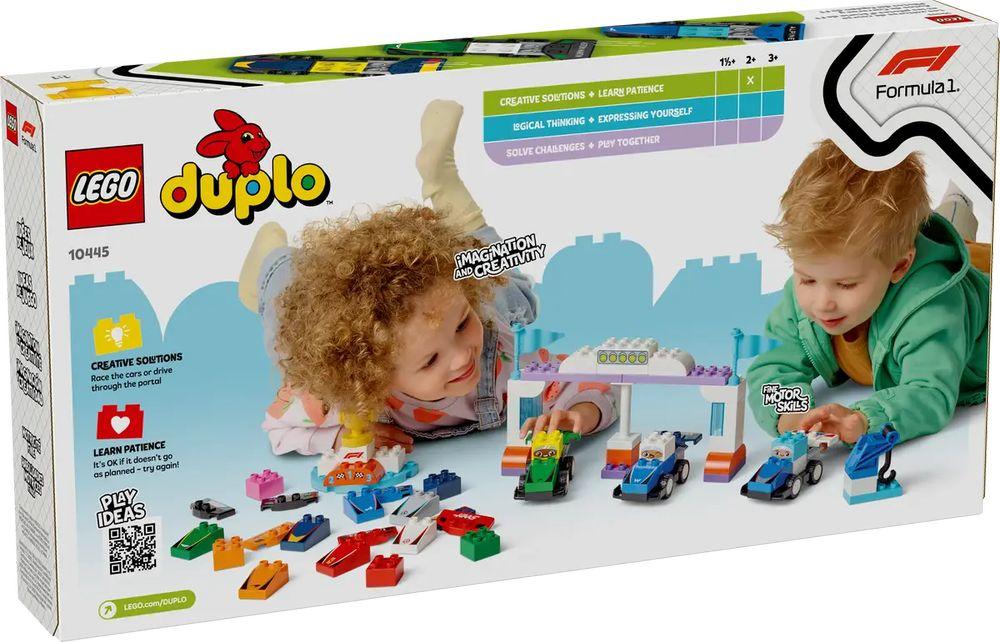 LEGO duplo F1 Team Rennautos mit Rennfahrern