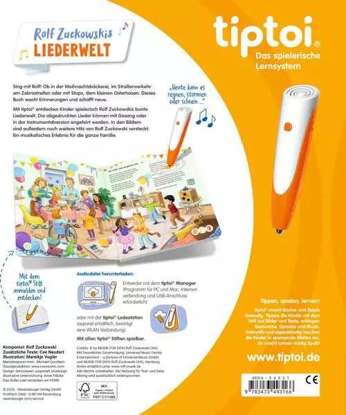 tiptoi Liederbücher - Rolf Zuckowskis Liederwelt