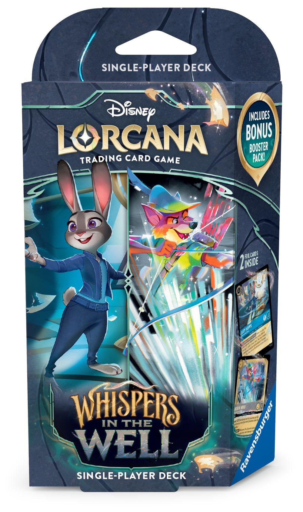 Disney Lorcana: Whispers in the Well Starter Deck - Judy Hopps / Robin Hood (Saphir / Stahl)