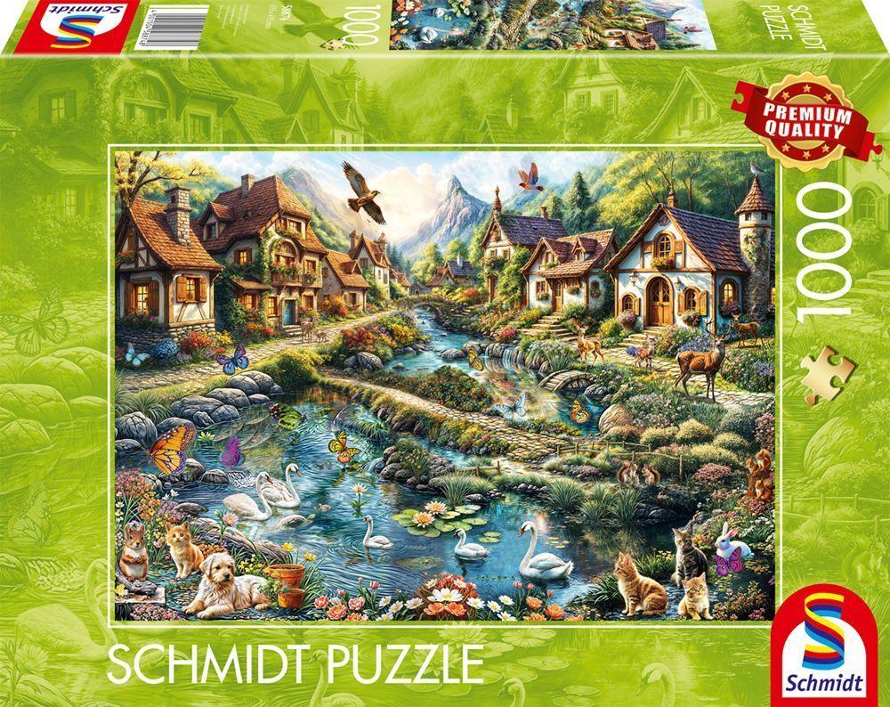 Dörfchen am Waldesrand, 1.000 Teile Puzzle