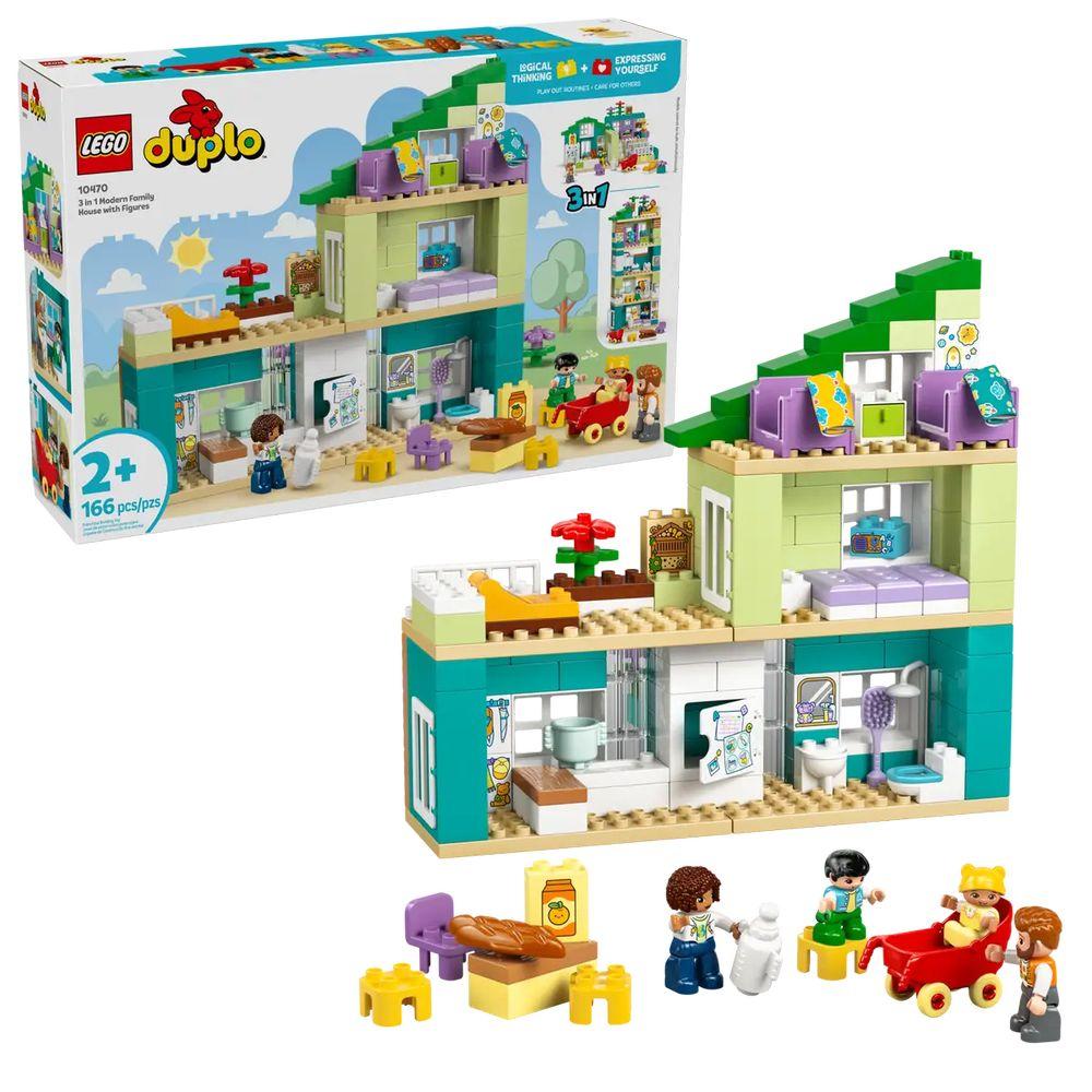 LEGO duplo Modernes Familienhaus mit Figuren 3in1 Set