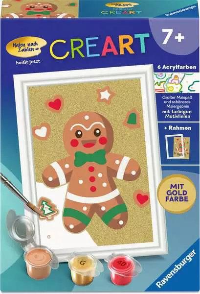 CreArt, Malen nach Zahlen Kinder - Lebkuchenmann