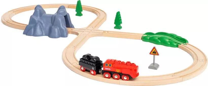 BRIO Batterie-Dampflok Set