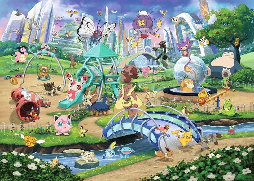 Puzzle 1000 Teile - Pokémon - Evoli im Park