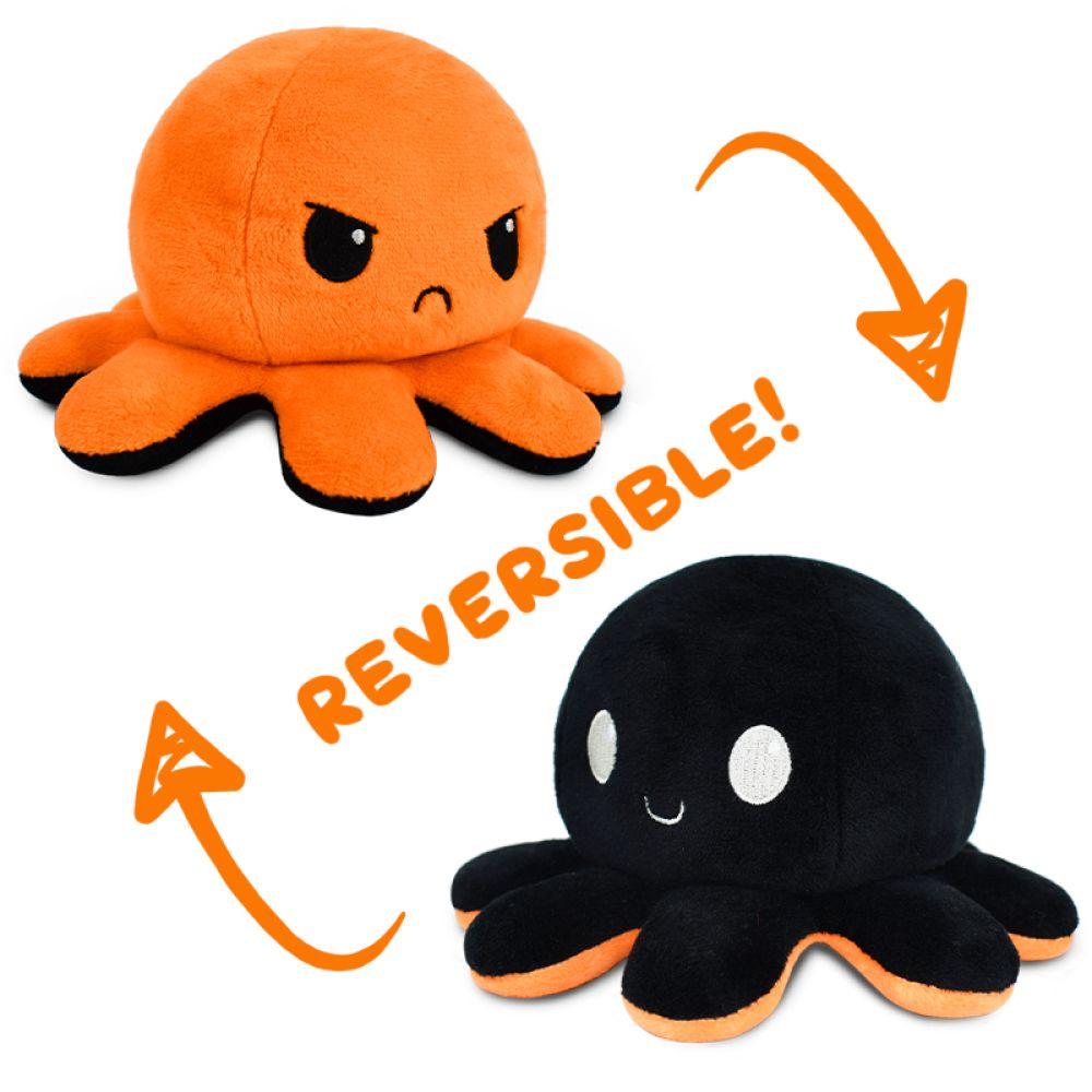 Reversible Octopus Plushie [Happy + Angry] [Black + Orange]