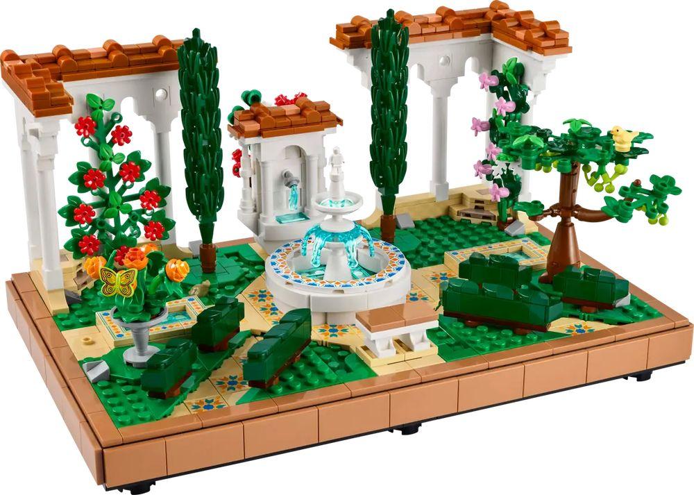 LEGO Icons Springbrunnengarten