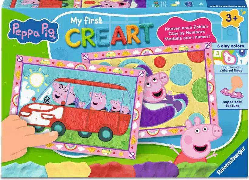 My First CreArt, Kneten nach Zahlen Peppa Wutz - Baby Evie