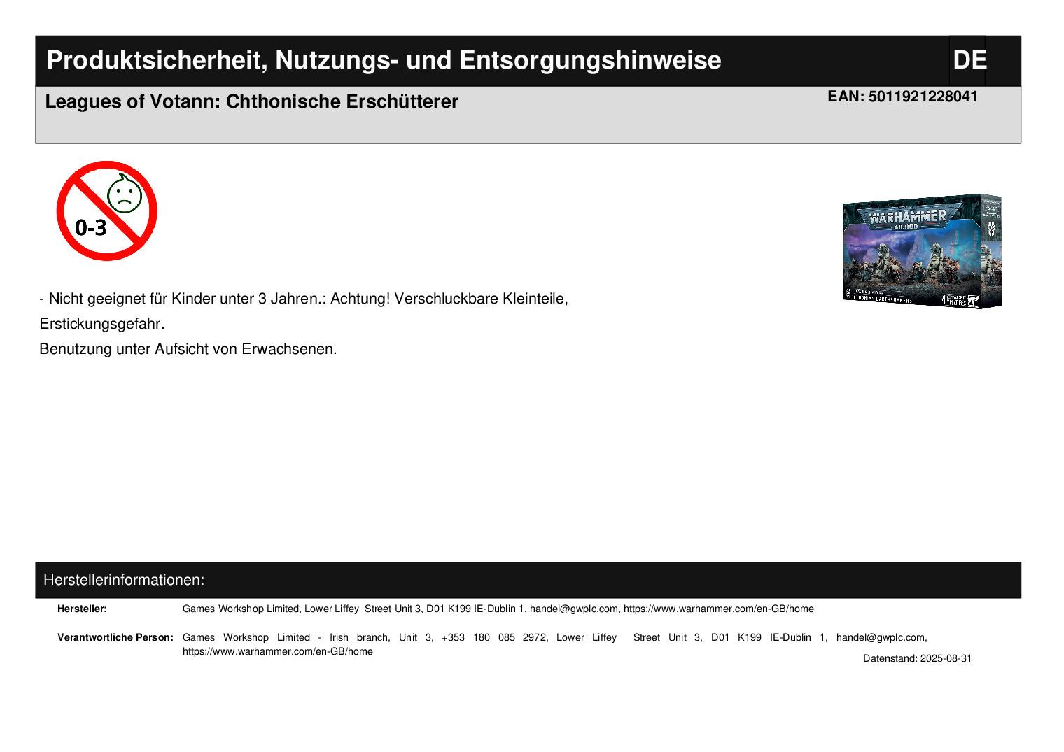 Leagues of Votann: Chthonische Erschütterer