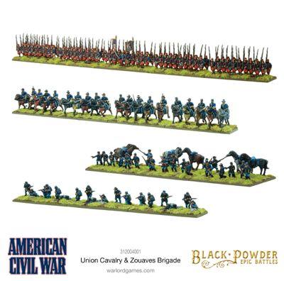 Black Powder Epic Battles - American Civil War:  UNION CAVALRY & ZOUAVES BRIGADE