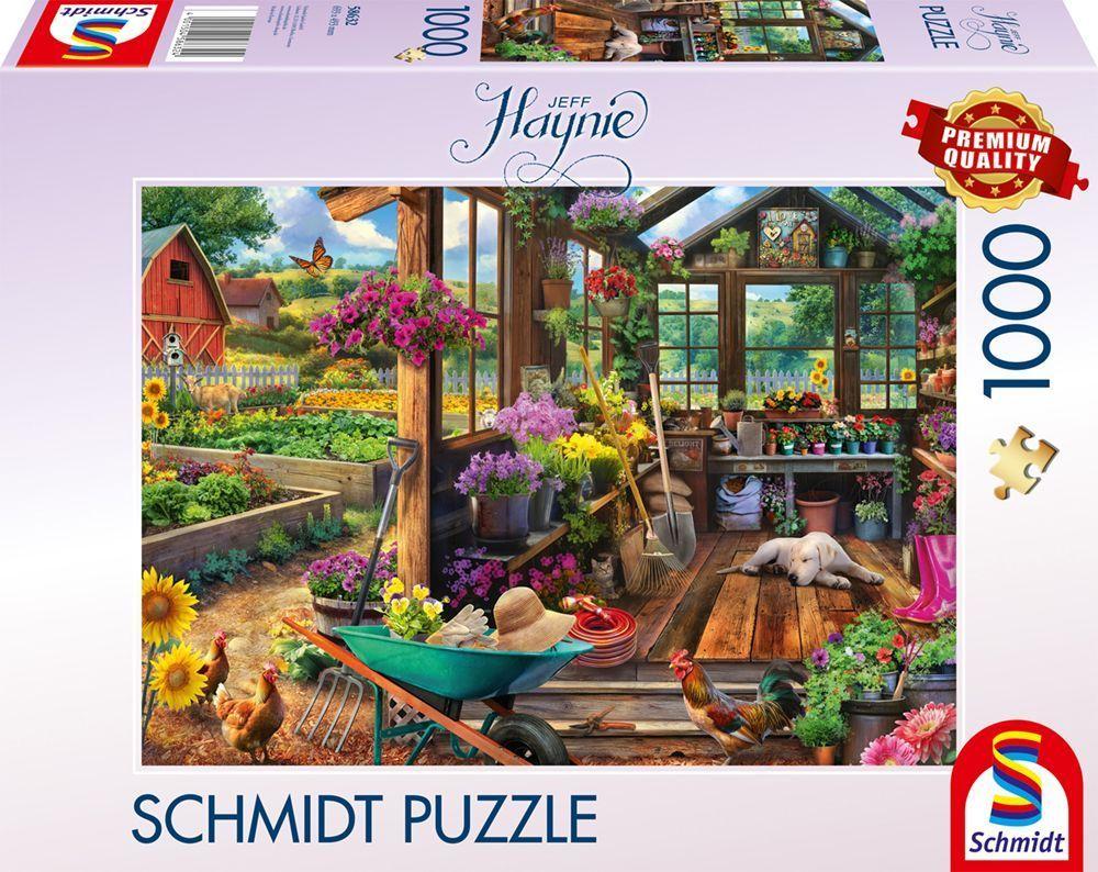 Jeff Haynie: Gartenhaus Abri de jardin, 1.000 Teile Puzzle