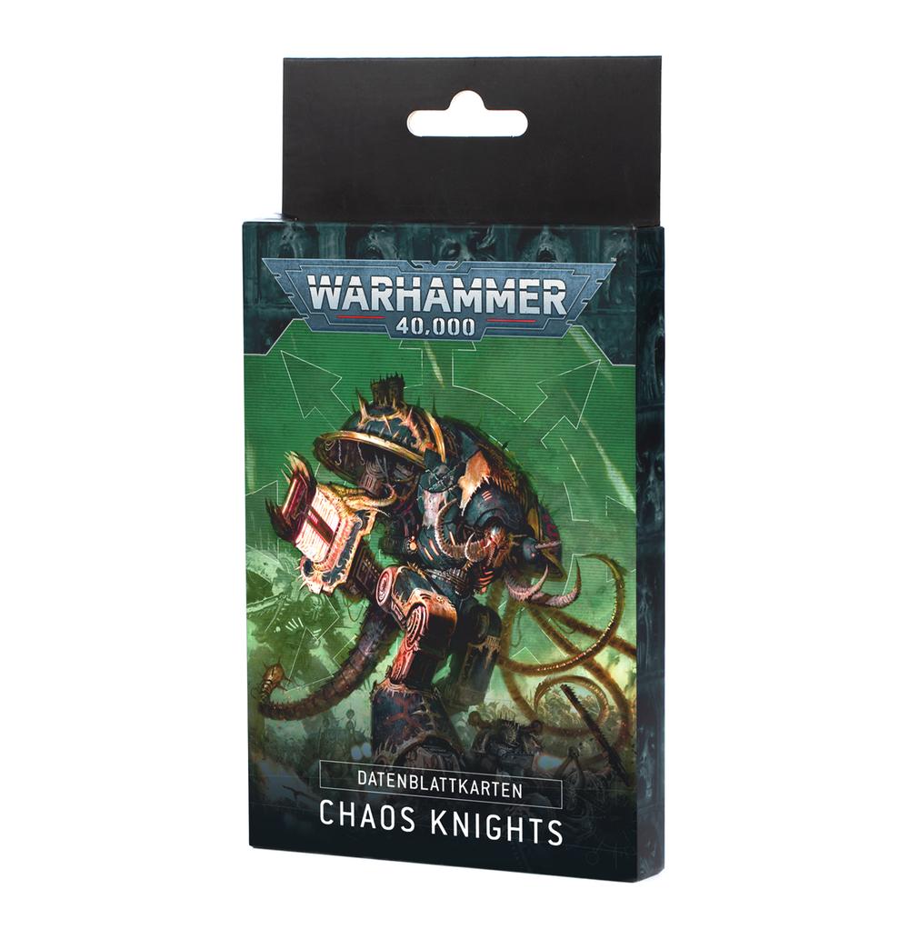 Datenblattkarten: Chaos Knights deutsch