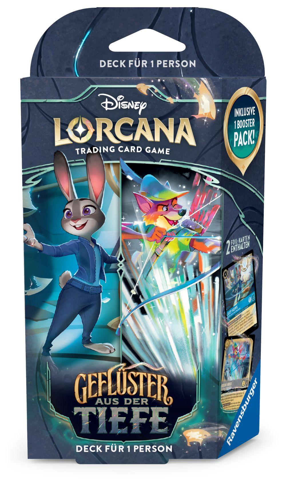Disney Lorcana: Geflüster aus der Tiefe Starter Deck - Judy Hopps / Robin Hood (Saphir / Stahl)