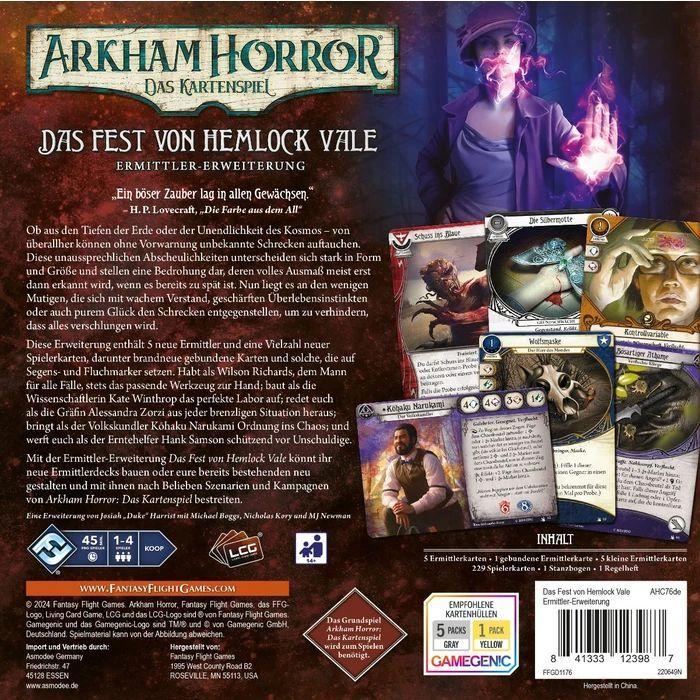 Arkham Horror: Das Kartenspiel - Das Fest von Hemlock Vale (Ermittler-Erweiterung)