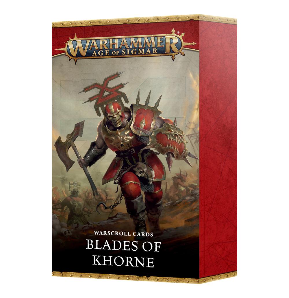 Schriftrollenkarten:Blades of Khorne deutsch