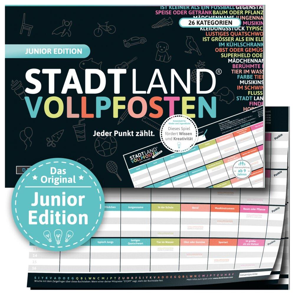 Stadt Land Vollpfosten - Junior Edition Din-A4