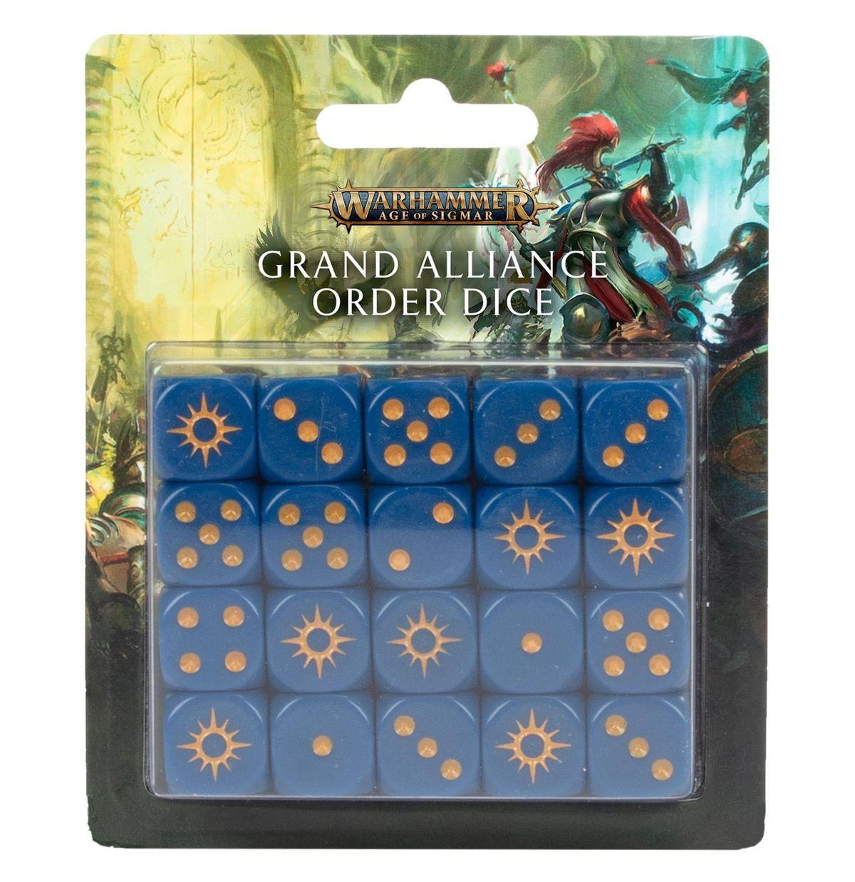 Age of Sigmar Grand Alliance Order Dice Set