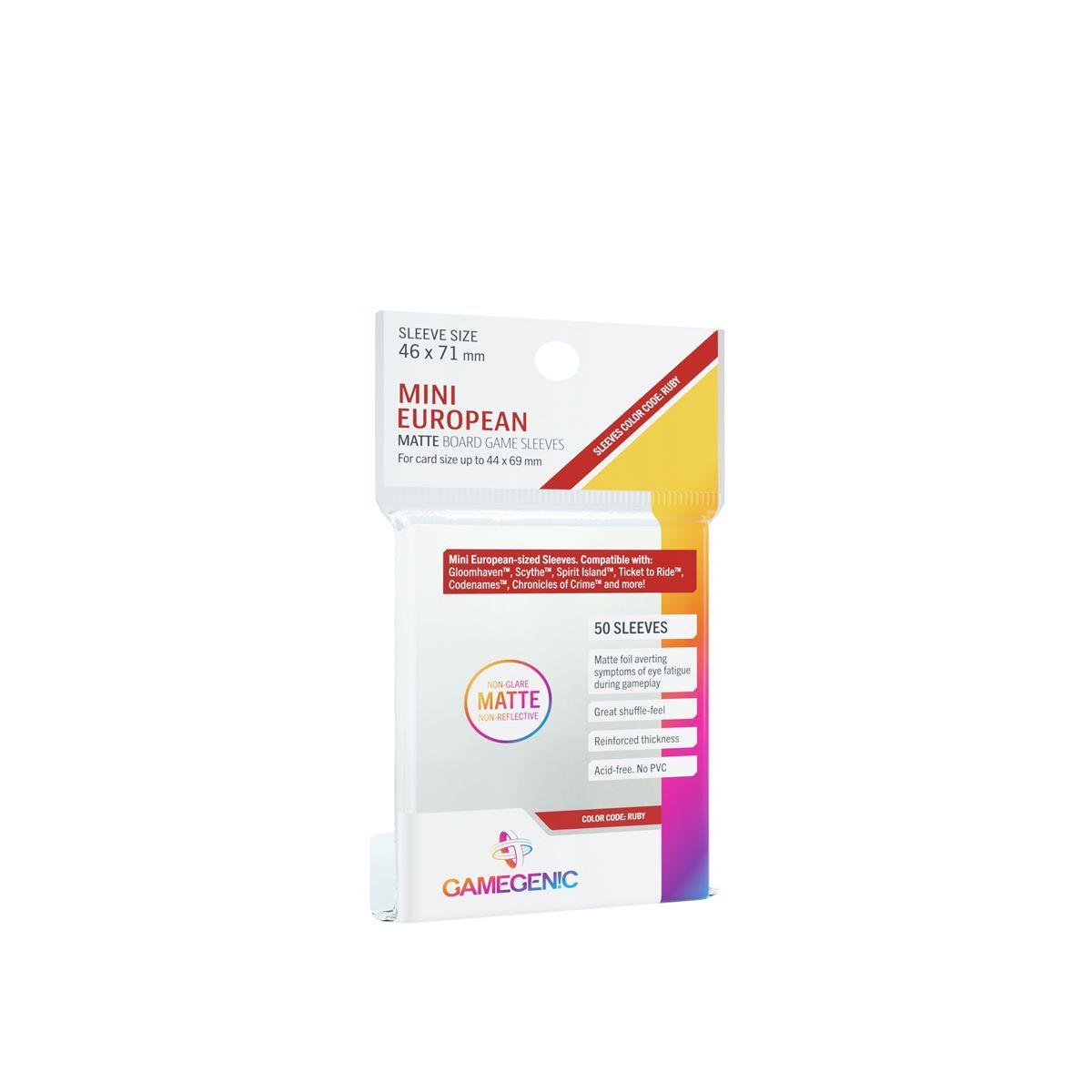 Gamegenic  Matte Board Game Sleeves - Mini European 46 x 71 mm (50)