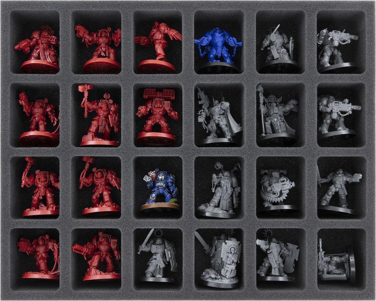 Feldherr Full-Size Schaumstoffeinlage für Space Marines - 24 Fächer