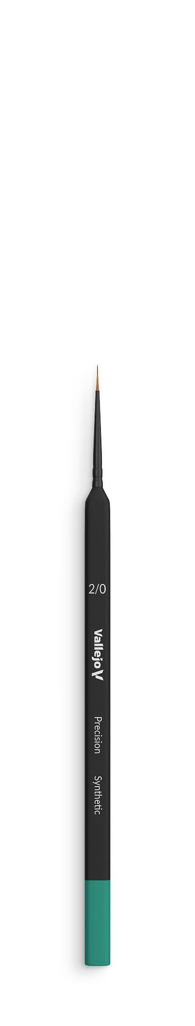 Round Synthetic Brush Triangular Handle No.2/0 - Precision