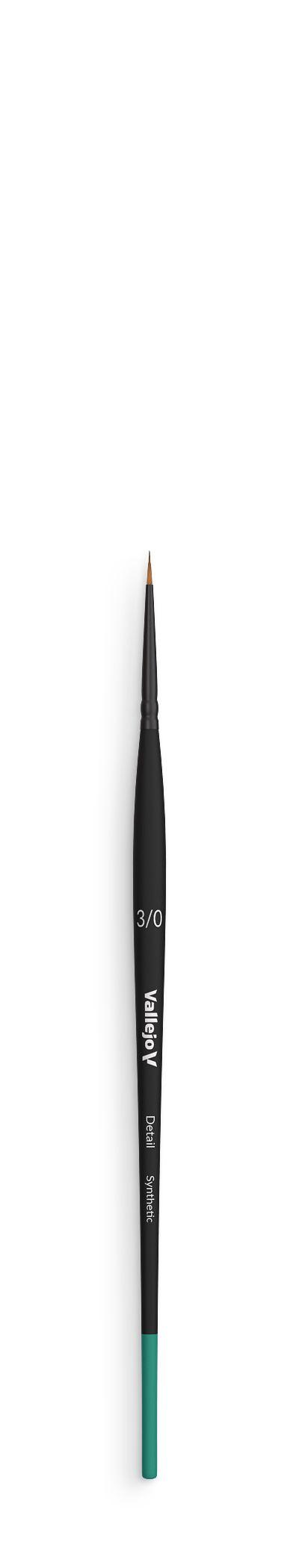 Round Synthetic Brush No. 3/0 - Detail
