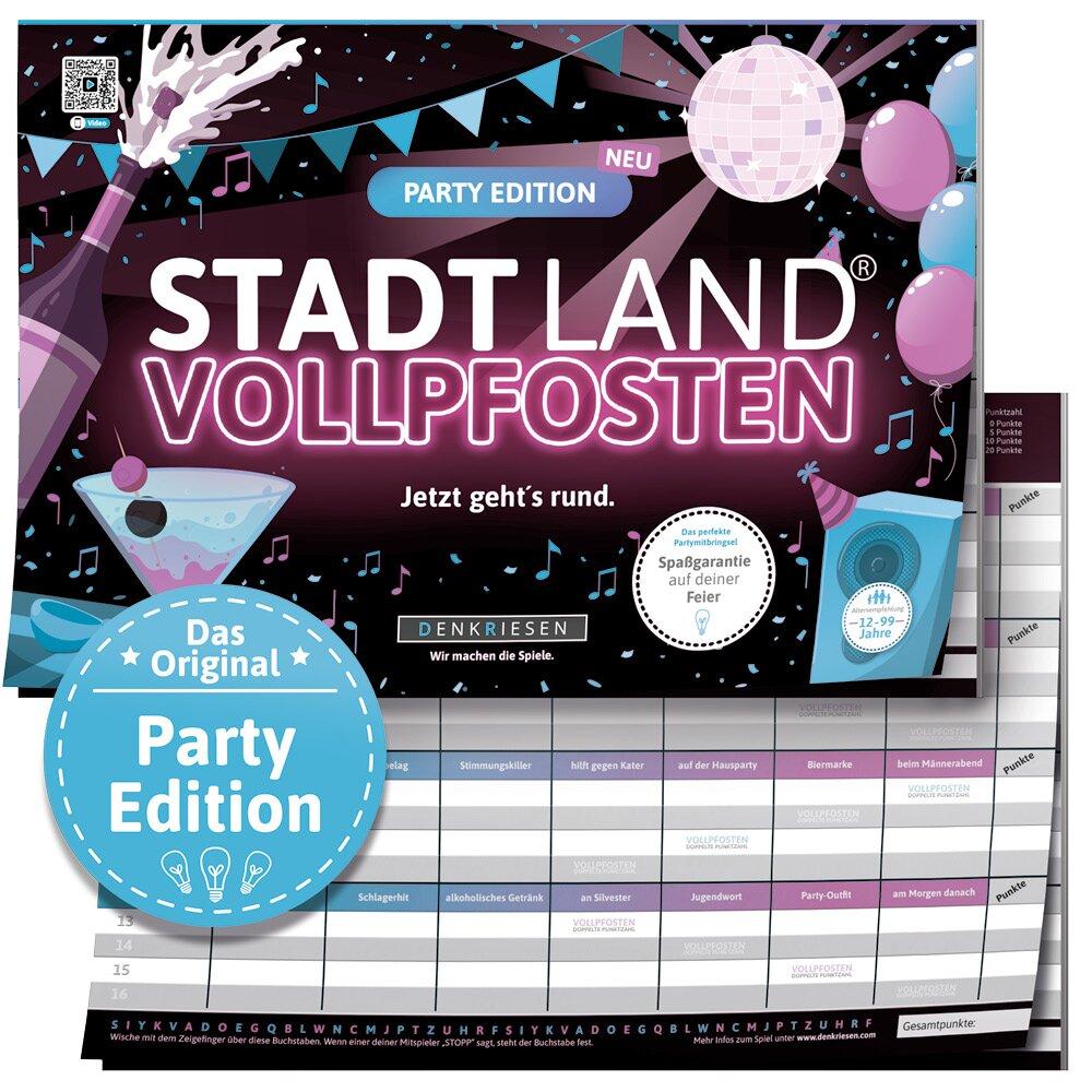 STADT LAND VOLLPFOSTEN - PARTY EDITION "Jetzt geht's rund."