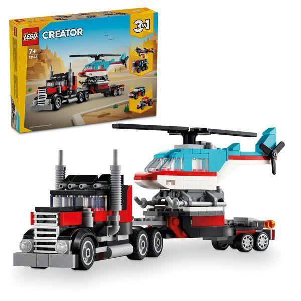 LEGO Creator Tieflader mit Hubschrauber