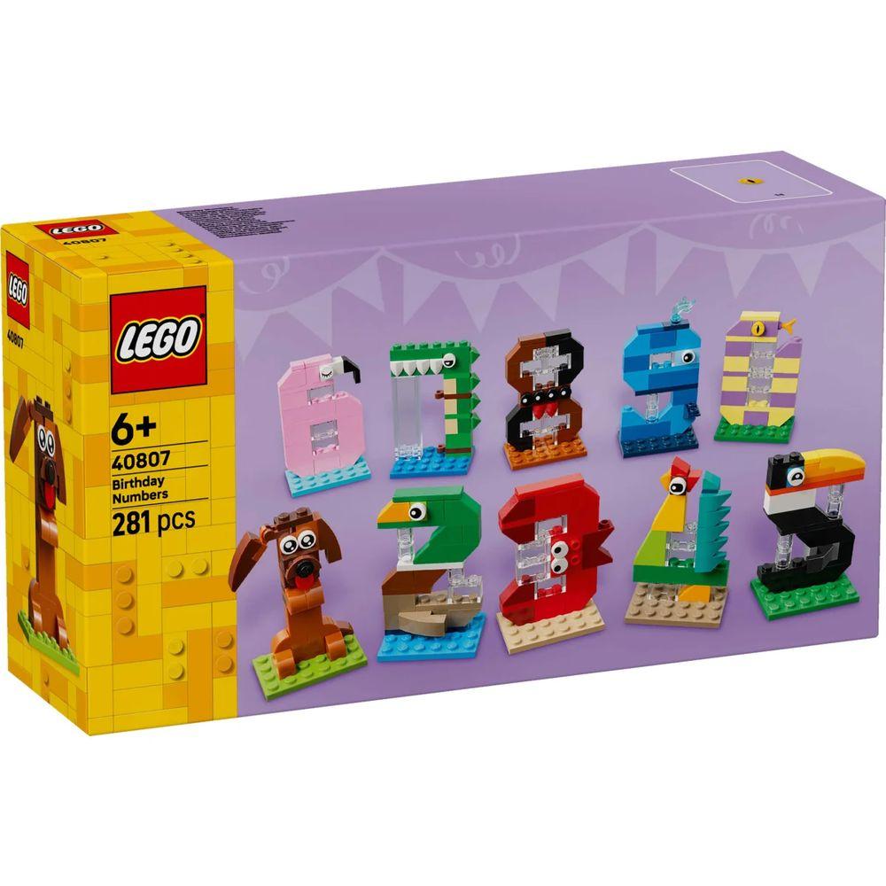 LEGO Iconic Geburtstagszahlen Tierdekoration