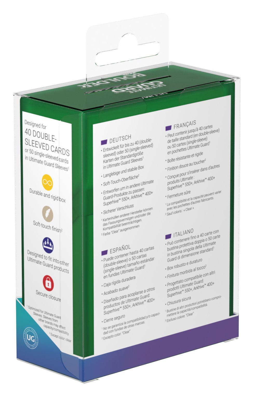 Ultimate Guard Boulder Deck Case 40+ Standardgröße Emerald (eol)