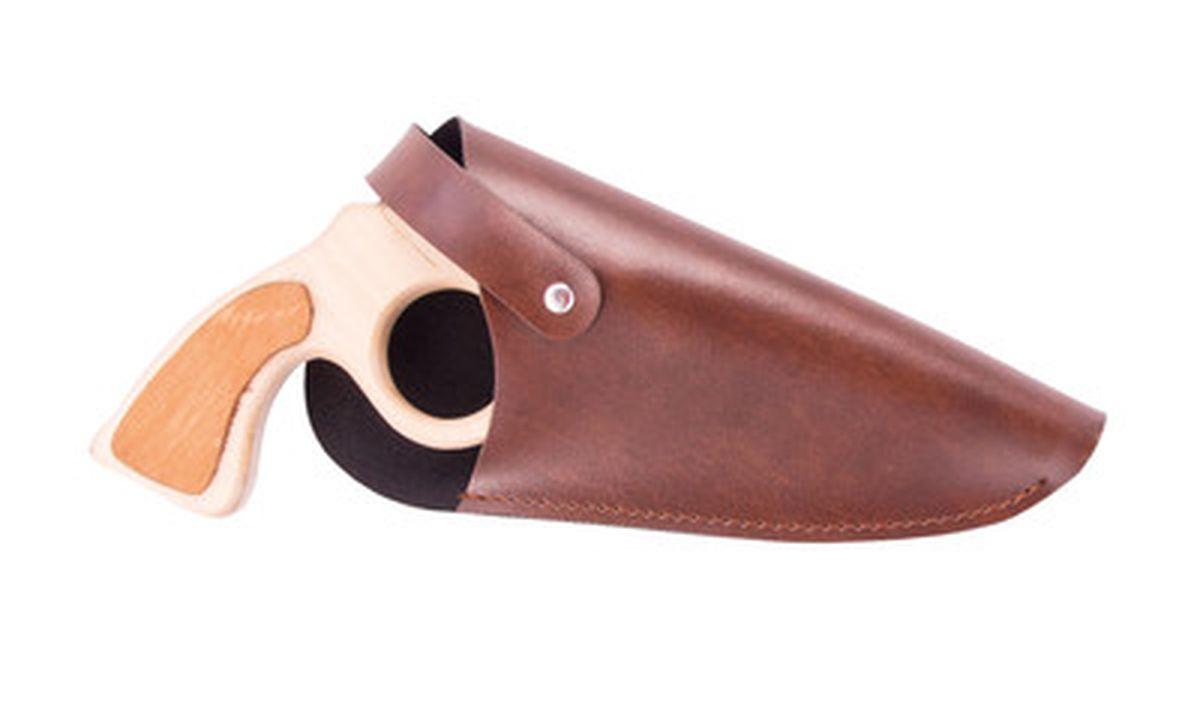 Revolverhalter Leder braun