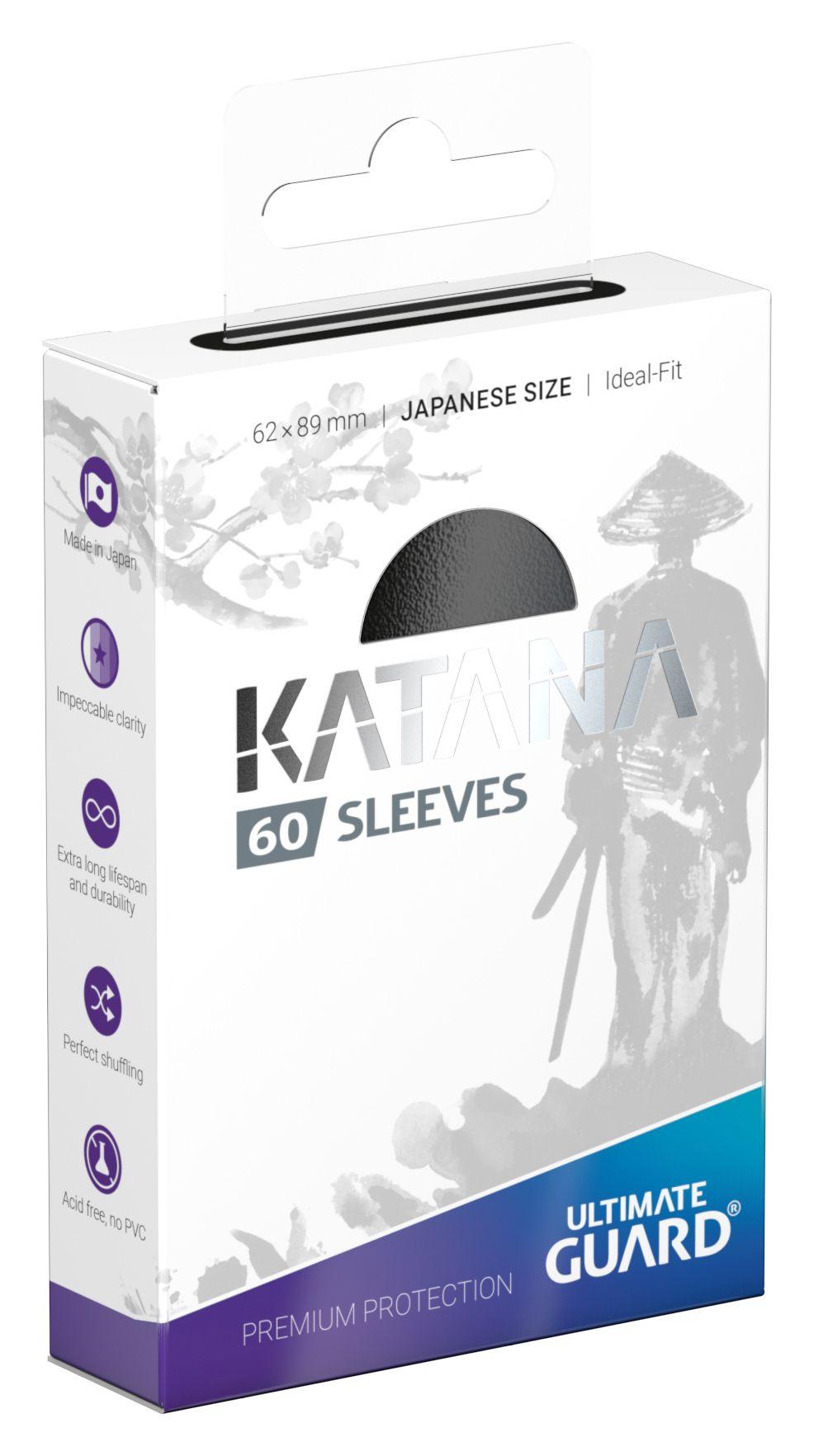 Ultimate Guard Katana Sleeves Japanese Size Schwarz (60)