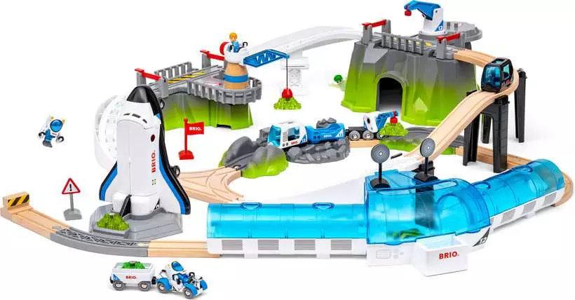 BRIO Weltraum Deluxe Zugset - Holzeisenbahnset