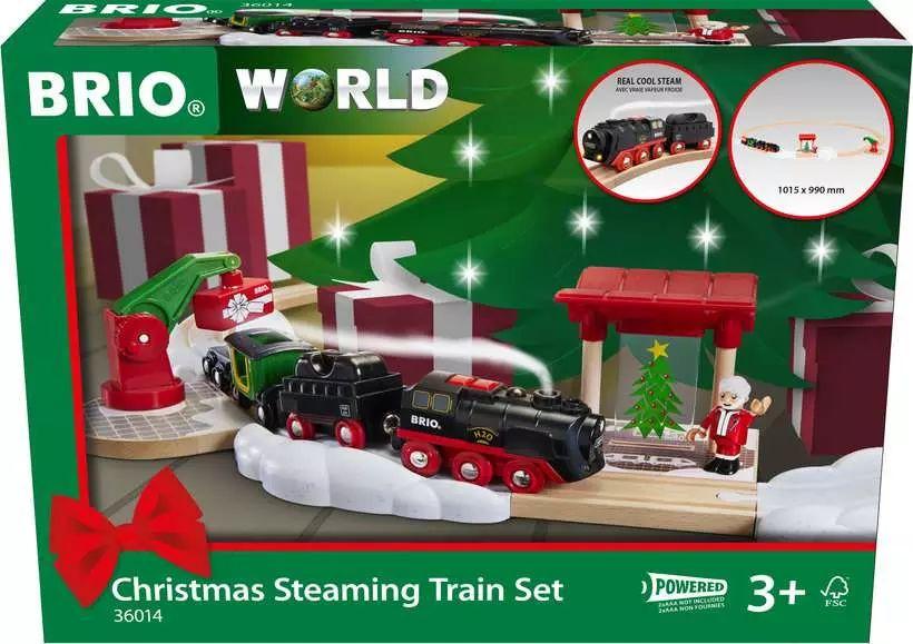 BRIO Batterie-Dampflok Weihnachts-Set