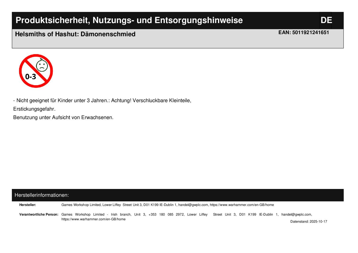 Helsmiths of Hashut: Dämonenschmied