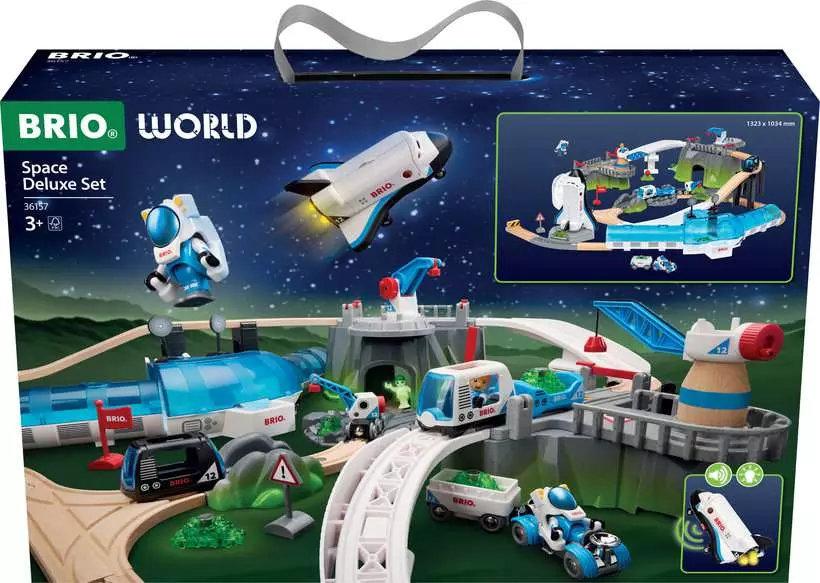 BRIO Weltraum Deluxe Zugset - Holzeisenbahnset