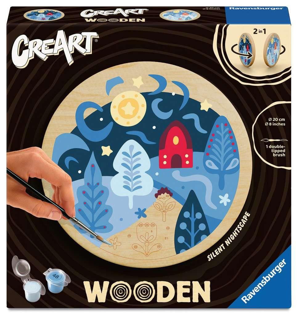 CreArt, Malen nach Zahlen Wooden - Nächtliche Stille