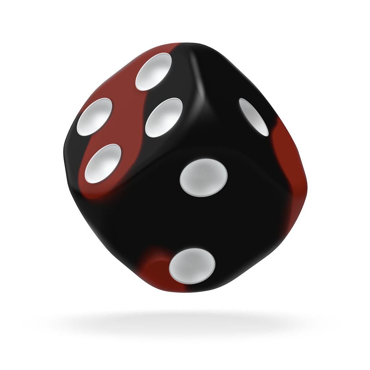 Oakie Doakie Dice D6 Dice 16 mm Glow in the Dark - Lava (12)