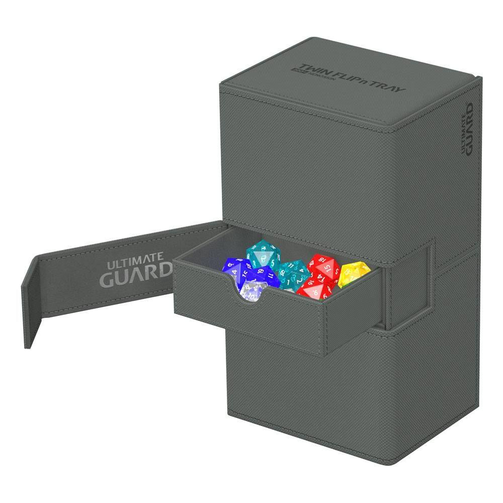 Ultimate Guard Twin Flip'n'Tray 200+ XenoSkin Monocolor Grau