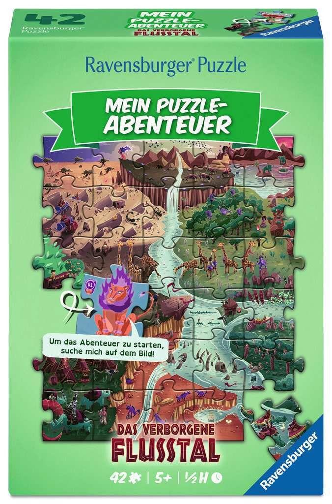 Kinderpuzzle 42 Teile - Mein Puzzle-Abenteuer: Das verborgene Flusstal
