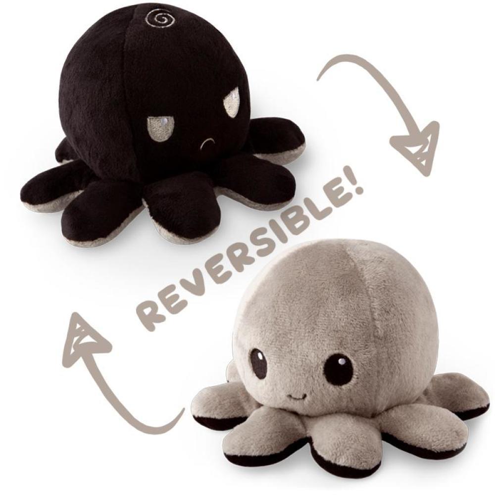 Reversible Octopus Plushie [Happy + Angry] [Gray + Black]