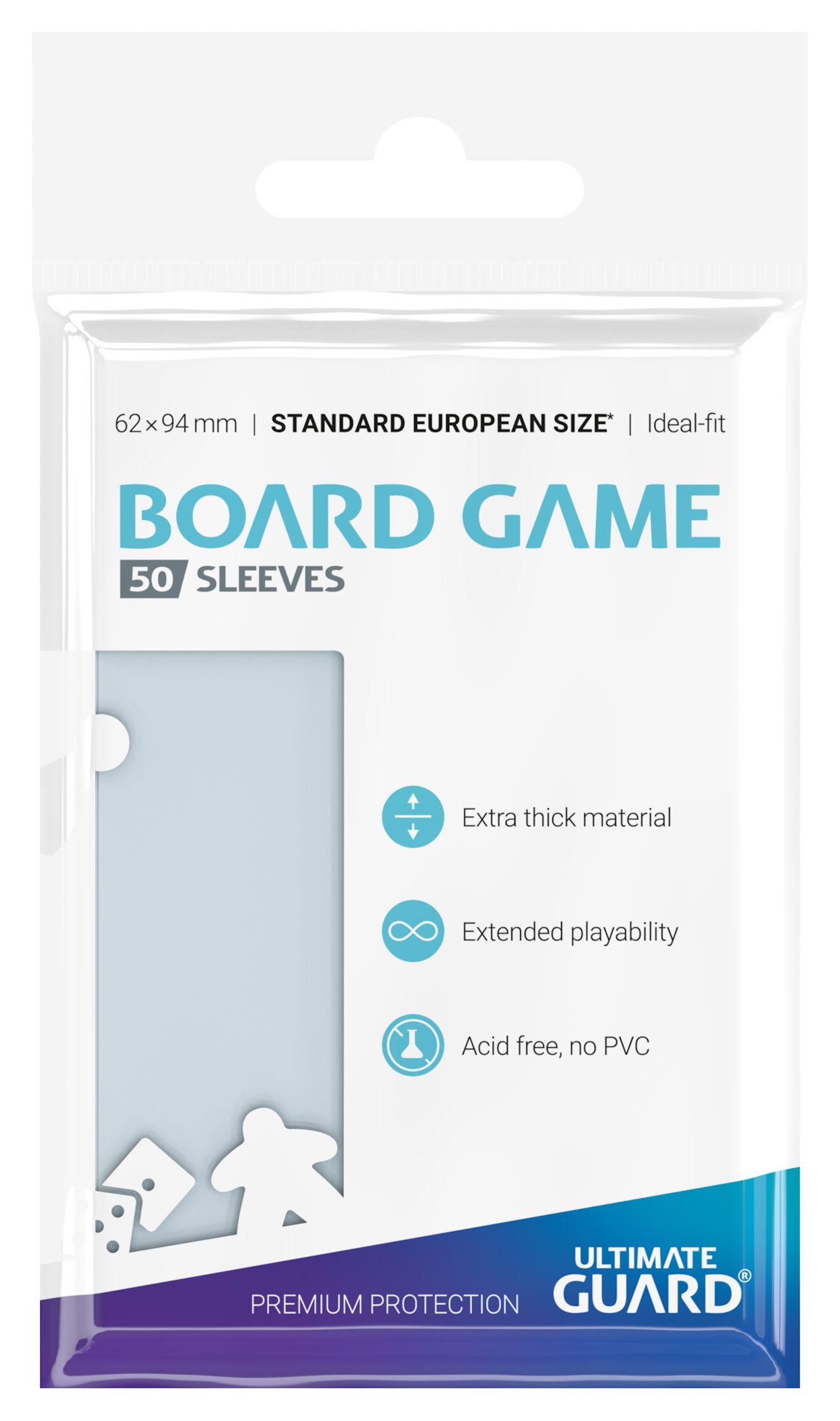 Ultimate Guard Premium Soft Sleeves für Brettspielkarten Standard European (50)