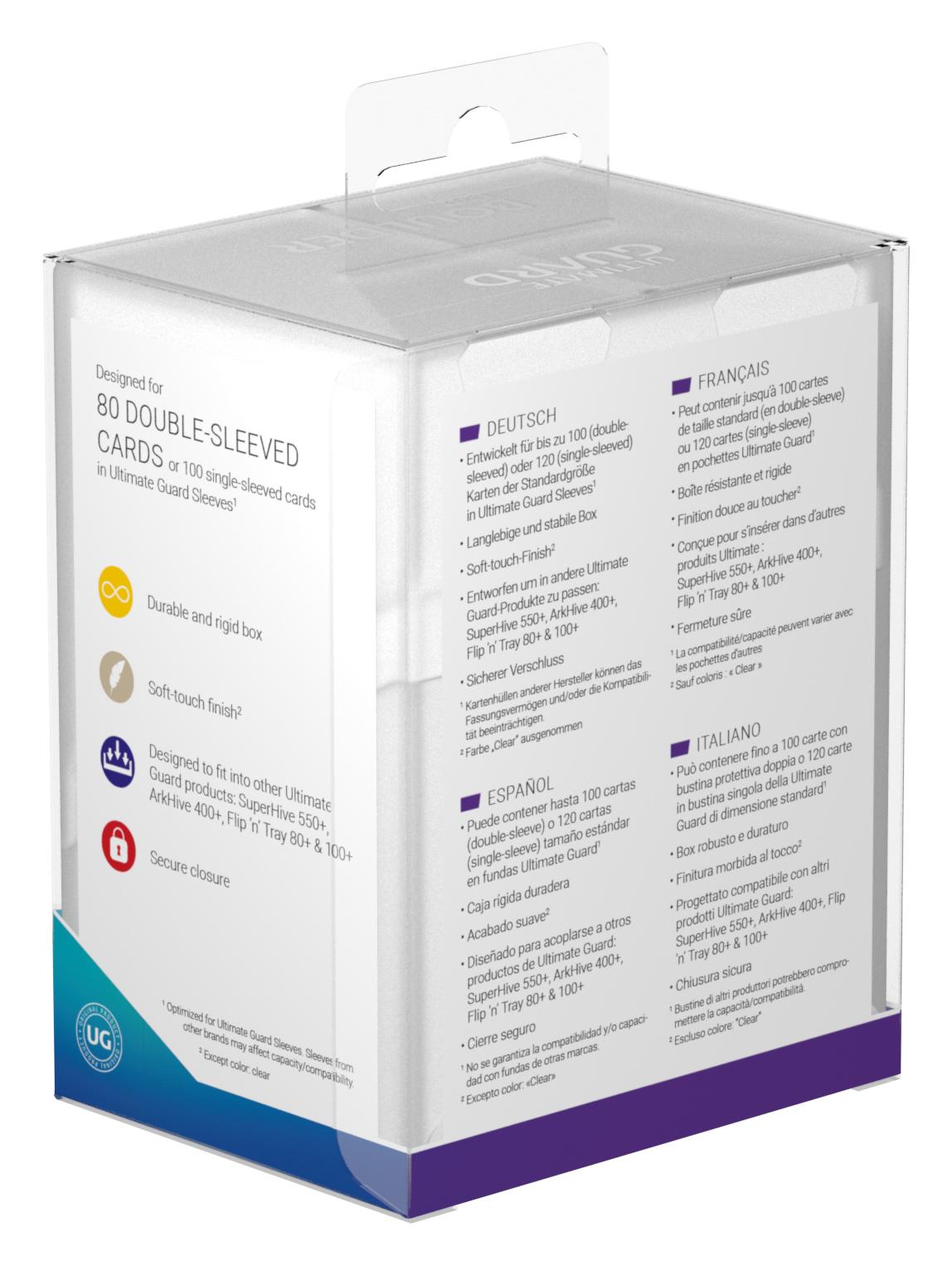 Ultimate Guard Boulder Deck Case 80+ Standardgröße Frosted