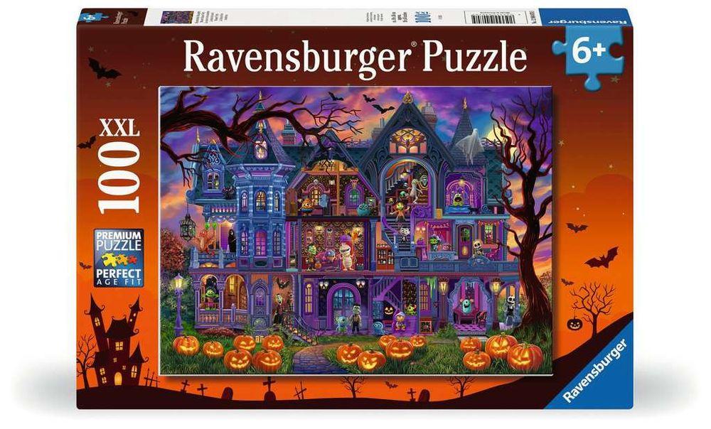 100 Teile XXL Puzzle: Monsterhafte Hausparty