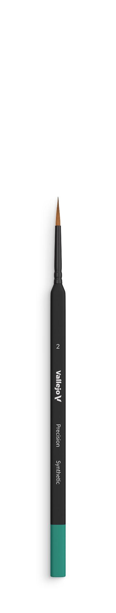 Round Synthetic Brush Triangular Handle No.2 - Precision